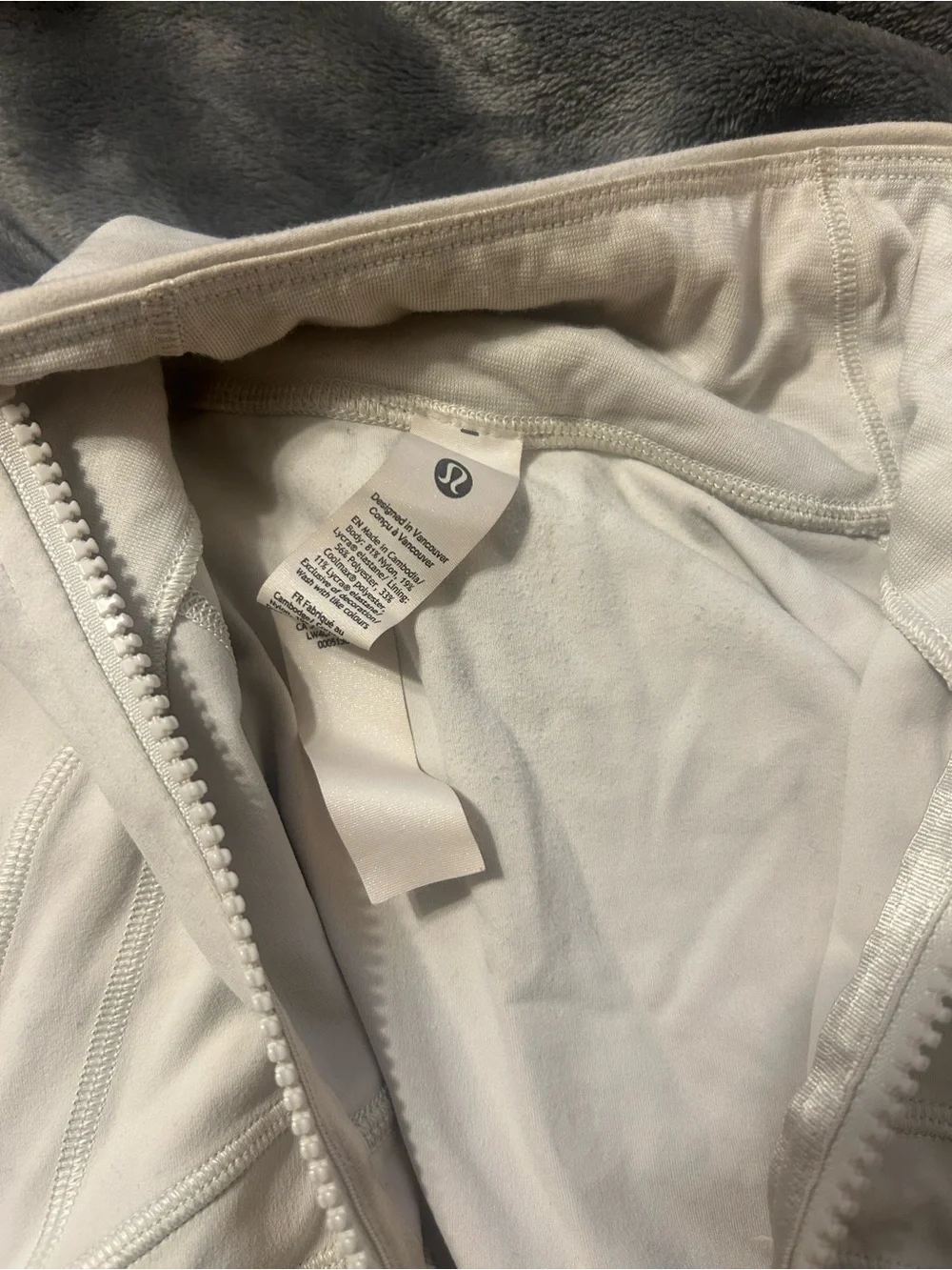 lululemon athletica White Full-Zip Utility Jacket